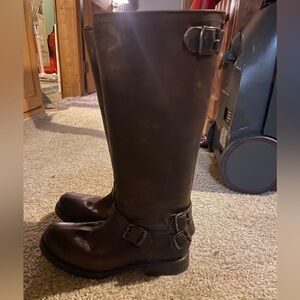 Frye boots real leather